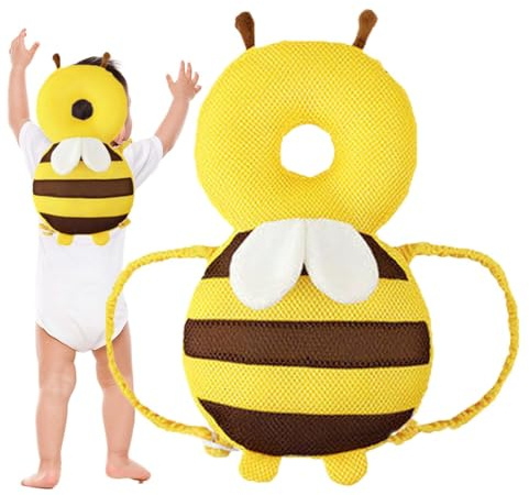 Bee Shape Head Protection - Breathable Ergonomic | Toddler Scratching Protection Pad Learning Baby Training 5 6 7 8 to 24 Months Apartment