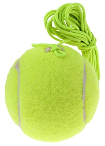 Baoblaze 64mm Balle De Tennis Élastique Avec Cordon Pour Entraîneur De Tennis Idéal pour Pratique Intérieure/Extérieure