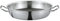 Spring Vulcano Cut Resist Servierpfanne XL, Ø 24 cm, Edelstahl, 7 cm Hochrand Pfanne, Antihaftbeschichtet, Induktionsgeeignet, 5-Lagen-Mehrschichtmaterial, Kratzfest, ofenfeste Edelstahlpfanne