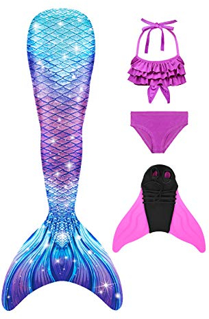 shepretty Fisch Tail Mädchen mit Monoflosse Bikini Cosplay,2G5-140
