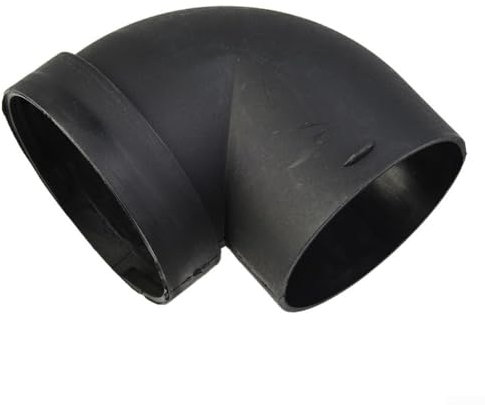 Snowchecking Giunto di condotto di plastica rotondo della curva del gomito di 90 gradi 75Mm per collegare il tubo rotondo della condotta o il tubo flessibile, connettore del tubo della condotta