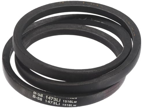 sourcing map 3 Pack B58 Classic Wrapped V-Belt, 61 Outside Circumference Wrapped Industrial Rubber V-Belt B Profile V-Belt for Industrial Machinery Equipment, Black