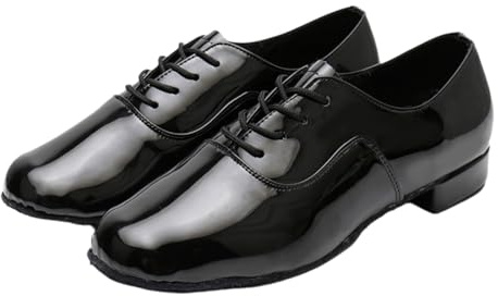 Leichtrit Scarpe da Ballo Uomo,Scarpe da Ballo Uomo Standard,Scarpe da Ballo per Uomo Latino Americano,Scarpe Ballo Latino Uomo Stringate Tango,Stringate,Tacco Basso,per al Chiuso