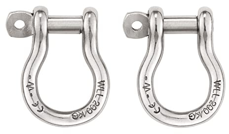 PETZL SHACKLES for Connecting PODIUM Seat to ASTRO Harnesses (Pack of 2) - Black