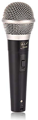 Micrófono Profesional microfono dinámico, Cable de 3 m de Largo (Cable XLR a 1/4), micrófono de Mano Profesional para Karaoke, actuación, Karaoke, Habla, KTV doméstico, reuniones