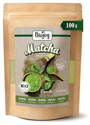 Biojoy Matcha in Polvere BIO (100 g), Per Tè e Latte (Camellia Sinensis)
