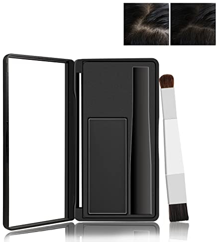 Boobeen Set multiuso di polvere per l'ombra dell'attaccatura dei capelli, polvere per il ritocco delle radici, palette di correttori temporanei con pennello per il trucco, copertura dei capelli