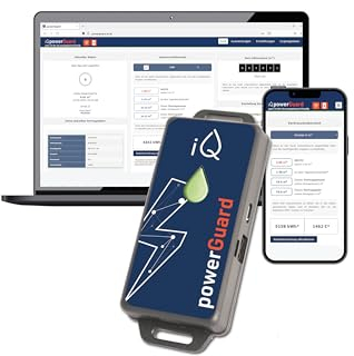 iQ powerGuard - Smarter Stromzähler inkl. Schnittstelle, iQ Cloud, App, Alarm-Funktion & WLAN - Digitale Überwachung von Stromverbrauch & Kosten - Strommessgerät & Stromverbrauchsmesser mit WiFi