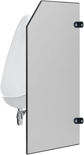 ybaymy Urinario de pared púbica 90 x 40 cm, partición de urinario para hombre, protección visual, para baños, separadores de habitaciones, para escuelas, centros comerciales, guarderías, lugares