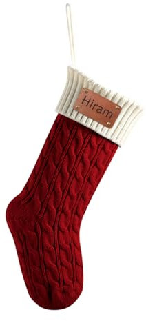 Rainsar Calze Natale Personalizzate, Calza Befana Personalizzata Calza di Natale Ricamata con Nome, Calze Natalizie da Appendere Personalizzate, Decoraizione Natalizia per Albero di Natale