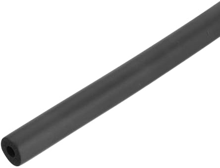 QUARKZMAN Tubo in Schiuma per Supporto Impugnatura, Isolamento Tubi Esterno Tubo, 6mm(1/4) ID 14.5mm(9/16) OD 1m Nero