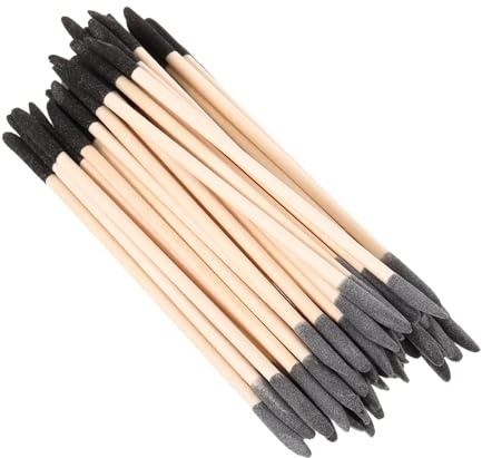 FRCOLOR 50 Piezas Palitos Lijado Doble para Manicura Herramientas de Pulido con Superficies y Gris Punta Detalladora para Decoración de Uñas Unidades para y Cuidado DIY