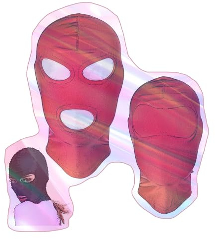 2 modeller av helmasker, träningshuvar och rollspelshuvar för lekar i sovrummet – sehlH01010 (C-Röd, M)