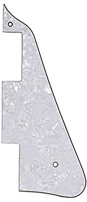Alnicov 3Ply Bianco Perla Chitarra Pick Guard Scratch Plate Back Plate Adatto Per Gibson Les Paul Pickguard Ricambio