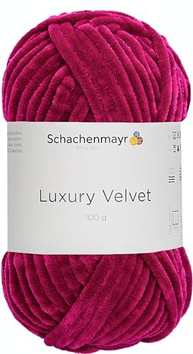 Schachenmayr Luxury Velvet, 9807592-00030, Farbe: Cherry, 100g, Handstrickgarne