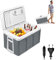 YRHome 48 Liter Elektrische Kühlbox Auto 12V 230V Auto Kühlschrank Kühlbox Wärmt & Kühlt ECO-Modus mit Kabel Tragbare Camping Kühlbox für Camping Auto Lkw Camping Boot Reisemobil, Grau