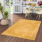 Pergamon Luxus Super Soft Hochflor Langflor Teppich Flauschig Weich Wohnzimmer Schlafzimmer Silky Curry Gelb