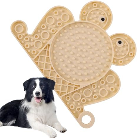 Puppy Licking Mat - Frog Shape Lick Bowl With Suction Cups For Dogs,Slow Feeder Sensory Lickable Interactive Plate Tray, Indoor Outdoor Mental Stimulation Calming