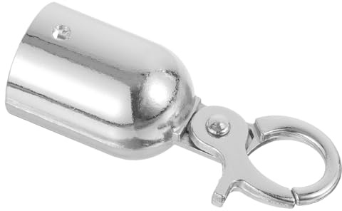 LALADEFIEE Embout de Corde Inoxydable avec Crochet Butée de Câble Acier Résistant pour Fixation et Suspension Facile Capuchon Extrémité de Corde Fonctionnel et Élégant Accessoire de Barrière