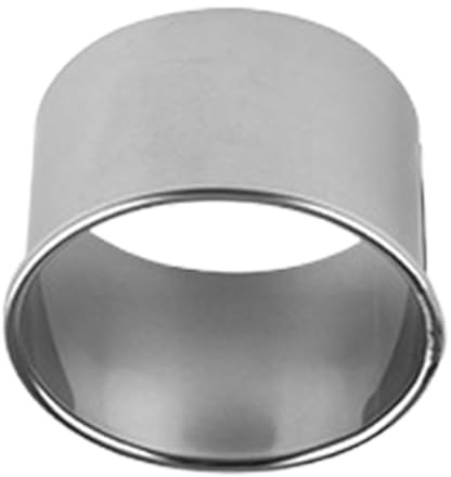 Cookie Cutter Set - 5cm Metal Circle Tools, Plain Rim Dough Presses, Food Grade Steel Forms | Baking Cooking Pastry Cake Biscuiṫ Scone Crafting Solution Heavy Duty and Could Last a Long Life