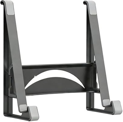 HOOLRZI Soporte ergonómico para portátil de doble posición, soporte lateral y vertical, diseño ergonómico de silicona ABS