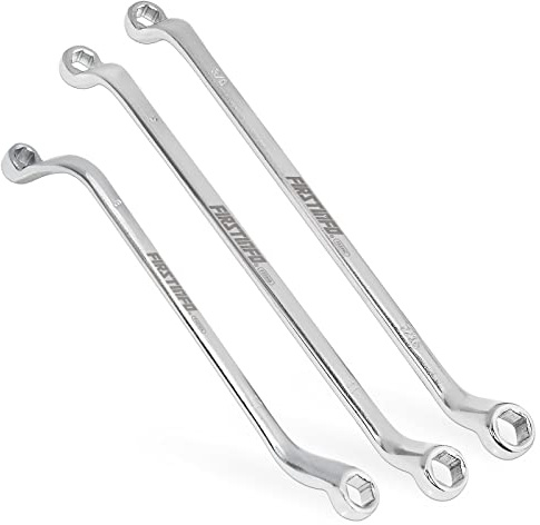 FIRSTINFO F3539 Offset Automotive Brake Bleeder Wrench 6 Sizes In 1 Set Tool 8 mm, 9 mm, 10 mm,11 mm, 3/8-inch, 7/16-inch