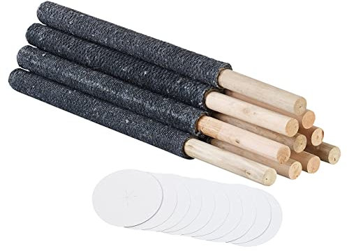 10 torches en cire avec protège-mains combustion jusqu'à 45 min [Semptec Urban Survival Technology]