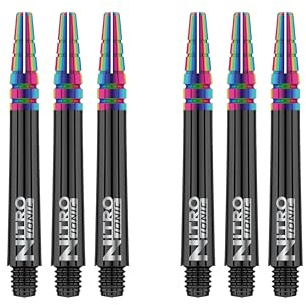 RED DRAGON Nitrotech Ionic - Cañas de Dardos intermedias, 2 Juegos por Paquete (6 Tallos en Total)