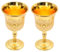 JJQHYC 2 Pieces Golden Goblet Small Chalice Decoration Medieval Gifts Classy Goblets Vintage Shot Glasses Chalice for Communion, Christmas and Anniversary