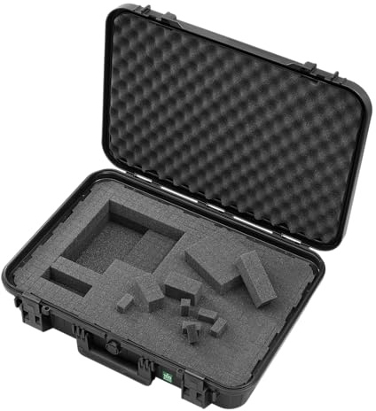 TomCase ECO Pro, nachhaltiger Schutzkoffer aus 100% recyceltem Kunststoff, mit Schaumstoffeinlage, wasserdicht & stoßfest, Leichter Transportkoffer, Universalkoffer, Made in EU, schwarz (ECO90)