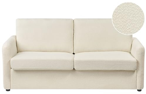 Modern Stoppad Bäddsoffa Polyester Sovplats Sovsoffa Vardagsrum Ljusbeige Bennas