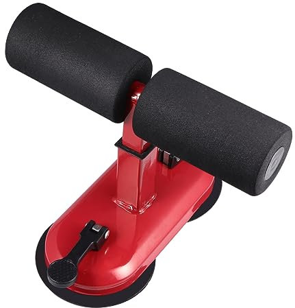 TOGEVAL Innovatives Bauchrollengerät Bauchmuskeltrainer Bauchmuskeltrainer Crunches-Hilfe für alle Altersgruppen Rot