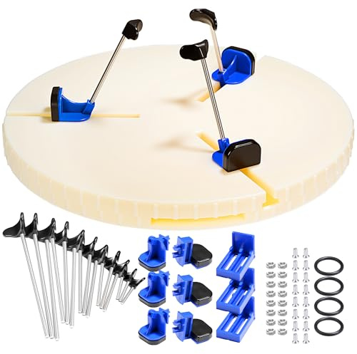 Abrazadera giratoria ajustable para máquina de cerámica, abrazadera de reparación de cerámica, abrazadera giratoria para recorte de cerámica, 20-35 cm, accesorios para la familia, la escuela y los
