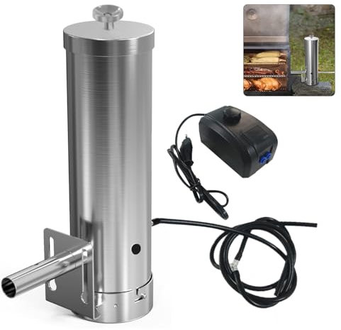 Kaltrauchgenerator aus Edelstahl, Rauchgenerator mit Pumpe, Raucherzeuger für Räucheröfen Smoker, Rauchgenerator zum Kalträuchern von Fisch, Fleisch, Käse