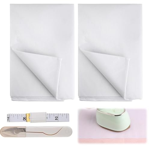 Vellón para reforzar 4 unidades de 100 x 200 cm, fieltro H250, para planchar, fácil de cortar para coser, ropa, bolsos y proyectos de bricolaje