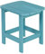 NEG Design Adirondack Tisch Marcy Beistelltisch täuschend echte Holzoptik, wetterfest, UV- und farbbeständig türkis-blau