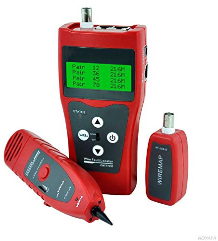 KALEA-INFORMATIQUE Testeur professionnel multi câble pour réseau RJ45 RJ11 USB BNC : Teste la longueur des cordons, analyse les fils internes, repère et localise les défauts