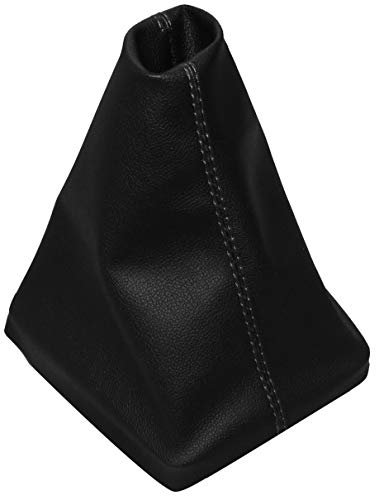 AERZETIX - Cuffia Soffietto - per Leva del Cambio - in Similpelle - pelle Nero con Cuciture Nero