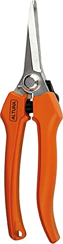 Altuna - Tijeras de Podar Pequeñas - Podar de Mano - Hoja Curva - Acero Inoxidable - Jardinería y Vendimia - Pequeñas y Precisas