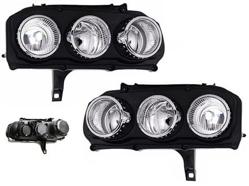 EASYSHOP24H Set Fari Anteriori per Alfa 159 e Brera 2005-2012 H7/H7 con Regolazione Elettrica