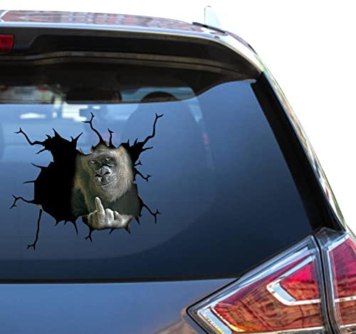 Camellia Print Gorilla Monster Aufkleber Auto Aufkleber Gorilla Cooler Van Decals für Baby Kawaii Büro Aufkleber