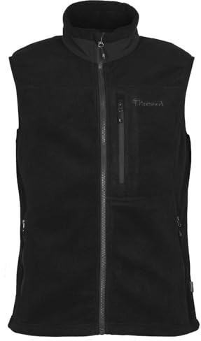 Pinewood Veste Polaire Homme Sans Manche, Vert/Noir/Bleu, Gilet d’Extérieur en Tissus 100% Recyclés