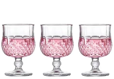 RYUHYF Juego de copas de brandy de 12 onzas, copas de cóctel, copas de martini, copas de vino de cristal grabadas, copas altas para cristalería de bar, cordiales, jerez, brandy