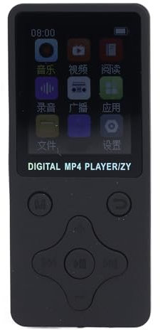 Reproductor Mp3 de 64 GB con BT y WiFi, Pantalla LCD de 1,8 Pulgadas Reproductor Mp4 Mp3 con Spotify, Reproductor de Música Digital HiFi Portátil sin Pérdidas con Radio FM (Black)