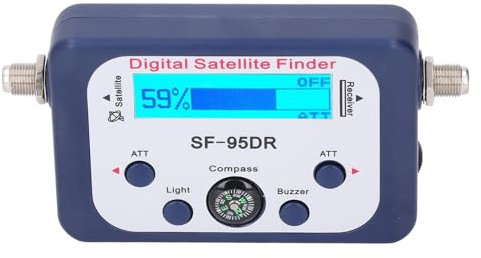Digital Signal, 950-2150MHz Portable Signal Meter for Dish Installation, Backlit LCD Display