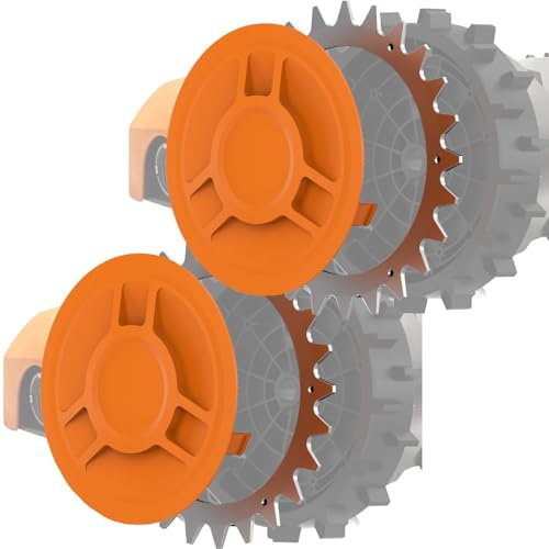 2er-Set Worx Mähroboter Radabdeckung mit Edelstahl Spikes für Worx S&M Modell Mähroboter Rutschfesten Spikes zur Traktionssteigerung Worx Mähroboter Zubehör