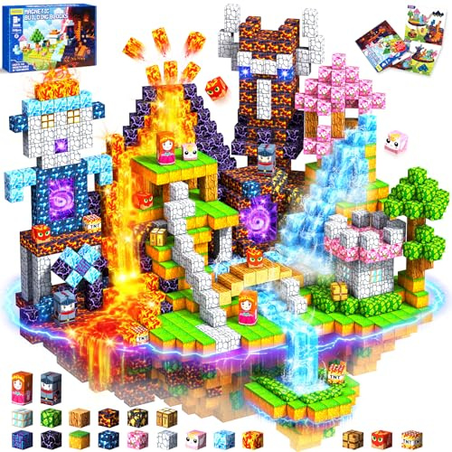 COOLJOYA Costruzioni Magnetiche per Bambini 150Pezzi,Costruzioni Magnetiche per Bambini 3 Anni, Giocattoli Sensoriali STEM Giocattoli da Costruzione 3 4 5 6 7 8 Anni riponibili