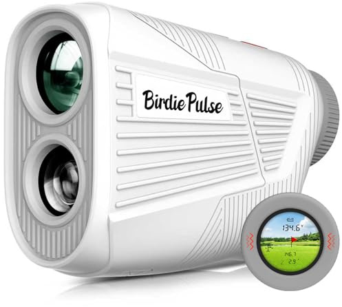 Golf Rangefinder with Slope & Magnet，1300 Yards Range Finder for Golf，Flag Locking Vibration，6-6.5X Magnification & HD LCD，Rechargeable Golf Range Finder