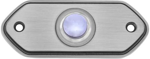 jojofuny Bouton-poussoir de Sonnette Filaire Vintage en Laiton Vieilli Hexagonal Allongé – Bouton de Sonnette Traditionnel Décoratif pour Porte D’entrée – Remplacement Fiable pour Carillon