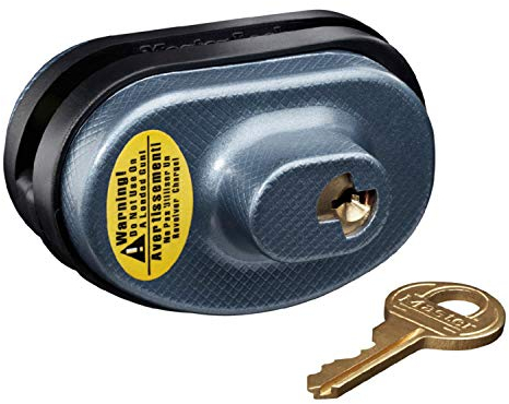 Master Lock Steel and Zinc Keyed Padlock for Guns